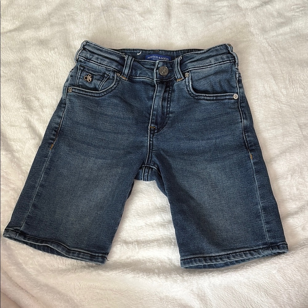 Scotch & Soda Kids Denim Shorts - Blue